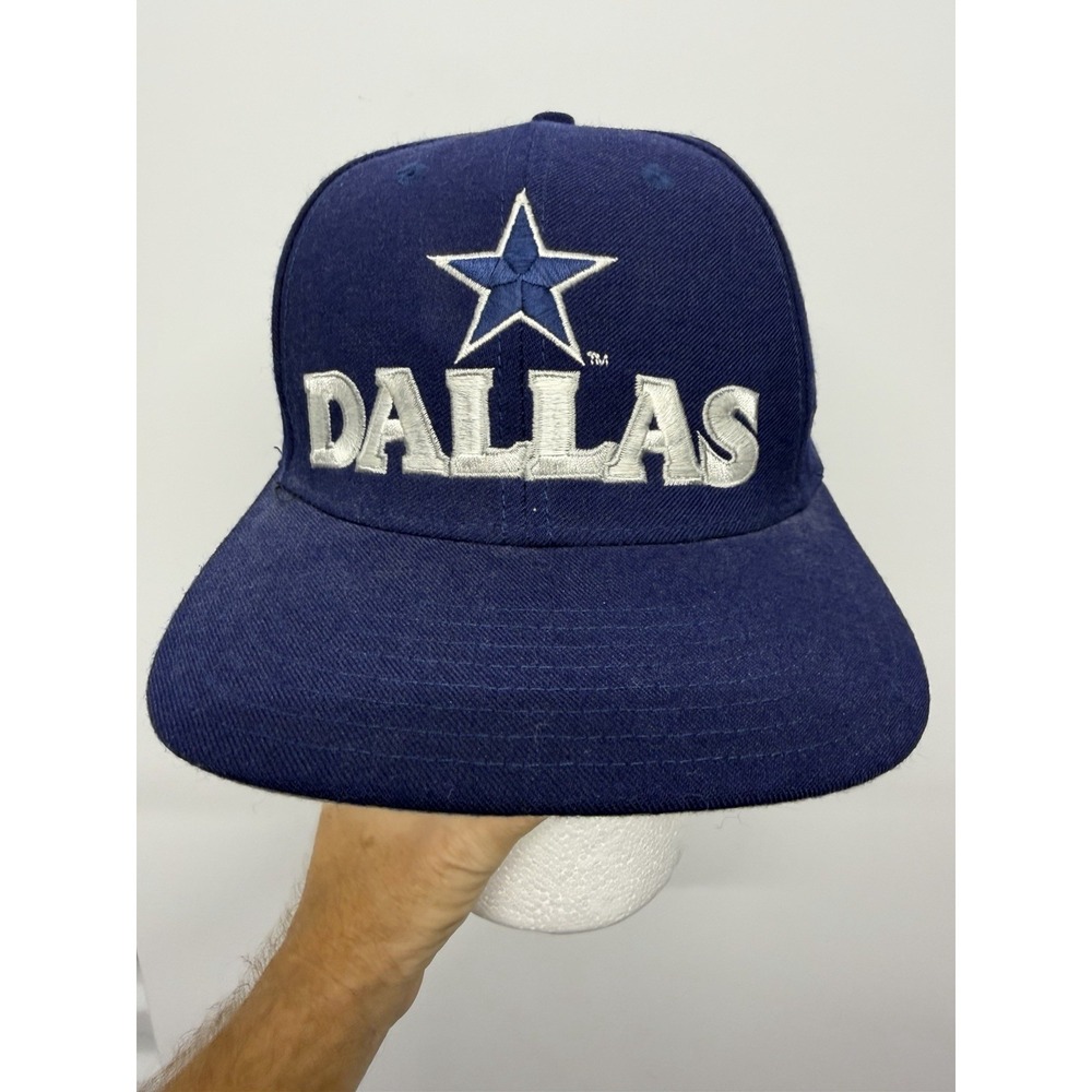 Vintage 90s Nike Pro Line Dallas Cowboys Wool Blend Snapback Hat Embroidered